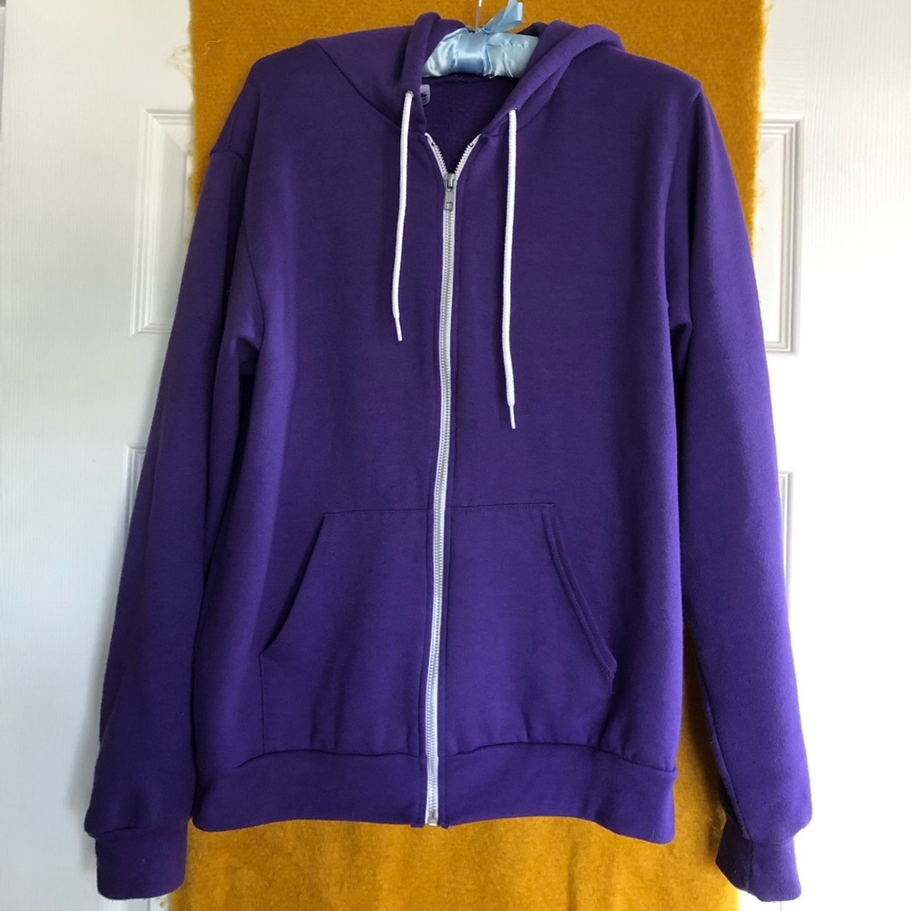 American Apparel Royal Purple Hoodie size Medium